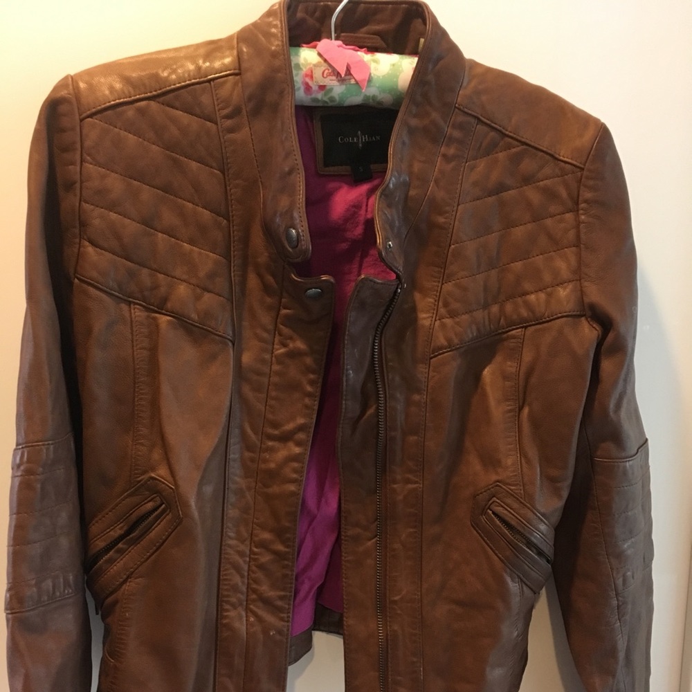Cole Haan leather jacket